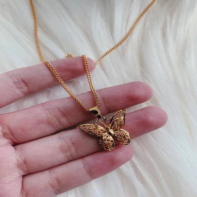 butterfly pendant necklace